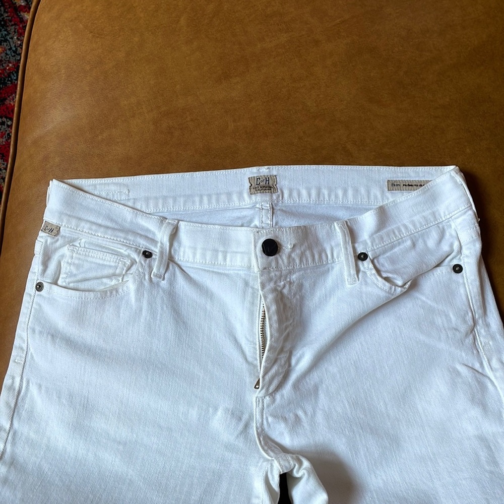 Citizens Of Humanity White Straight Leg Denim